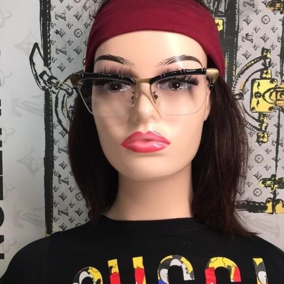 New Authentic Gucci Black and Brown Eyeglasses GG0660o 001 - Picture 6 of 12